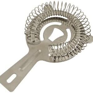 STAINLESS STEEL BAR STYLE COCKTAIL STRAINER NEW
